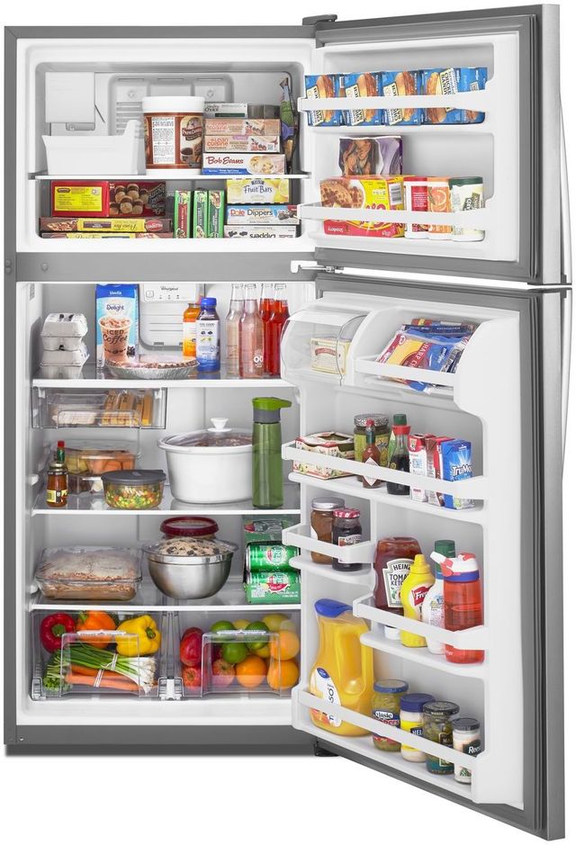 Whirlpool® 30 in. 18.2 Cu. Ft. Stainless Steel Top Freezer Refrigerator-2