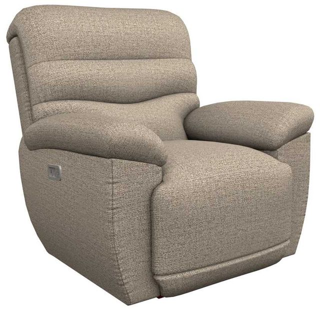 La-Z-Boy® Joshua Fawn Power Rocking Recliner with Headrest-0