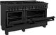 ZLINE Legacy 60" Black Stainless Steel Pro Style Dual Fuel Range-3