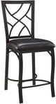 Bernards Ayden 3-Piece Black/Copper Counter Dining Set-2