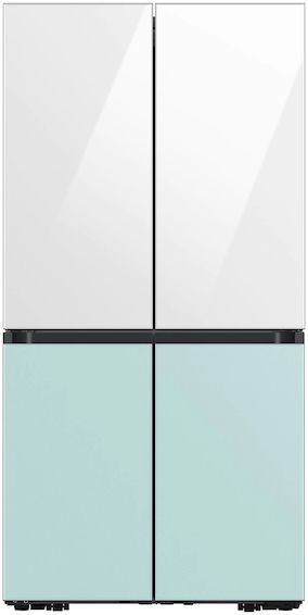 Samsung Bespoke Flex™ 18" Morning Blue Glass French Door Refrigerator Bottom Panel-4
