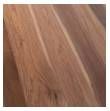 Country View Woodworking Customizable Ouray Live Edge Sap Walnut Top 48" Dining Table with Metal Base-3