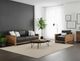 International Furniture Direct Ancora Brown/Stained Brown Upholstered Sofa-1