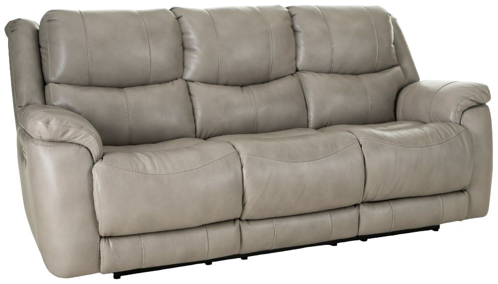 HomeStretch Galaxy Gray Double Power Reclining Sofa | Shuee's Furniture ...