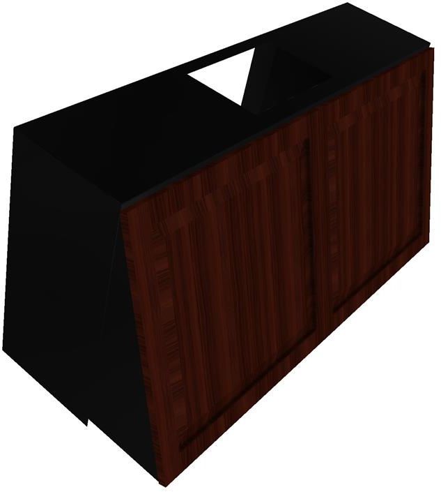 Vent-A-Hood® 48" Black Tilt-Out Wall Mounted Range Hood-1