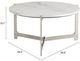 Zuo® Modern Barmas Silver/White Coffee Table-4