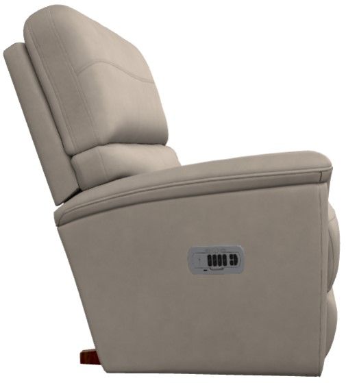 La-Z-Boy® Ava Ivory Leather Power Rocking Recliner with Headrest and Lumbar-3