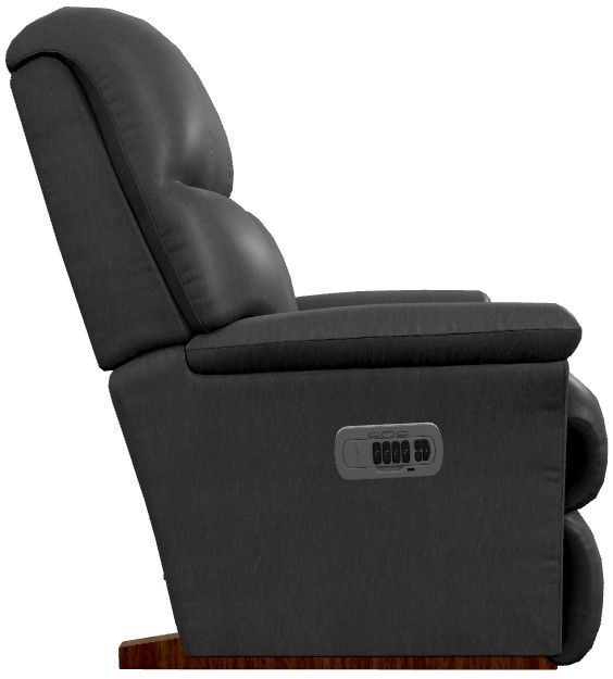 La-Z-Boy® Reed Licorice Leather Power Rocking Recliner with Headrest and Lumbar-3