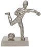 A & B Home Silver Footballer Decorative Figurine-0