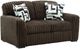 Signature Design by Ashley® Midnight-Madness Chocolate Loveseat-0