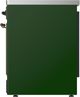 Ilve® Majestic III 30" Emerald Green Pro Style Induction Range with Triple Glass Door and Burnished Trim-3