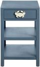 Crestview Collection Crab Island Blue Chairside Table-1