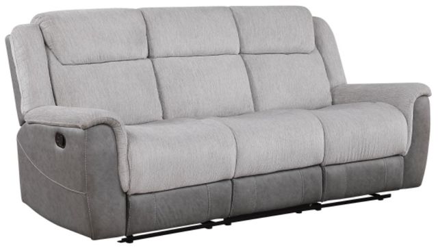 Homelegance® Harriette Gray Double Manual Reclining Sofa-0