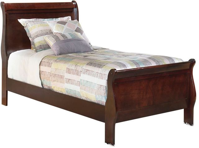 Signature Design by Ashley® Alisdair 5-Piece Dark Brown Twin Sleigh Bed Set-1