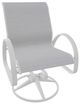 Telescope Casual Aruba Abalone/White Aluminum/Fabric Outdoor Sling Swivel Rocker-0