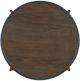 Elements International Vienna Dark Brown End Table with Black Base-4