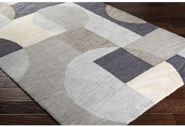 Surya Rivera Silver Gray 5'x8' Area Rug-1
