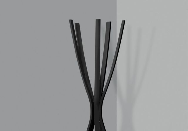 Monarch Specialties Inc. 72" Black Metal Coat rack-3