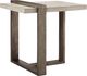 Magnussen Home® Wiltshire Sea Shell Rectangular End Table with Champagne Bronze Base-0