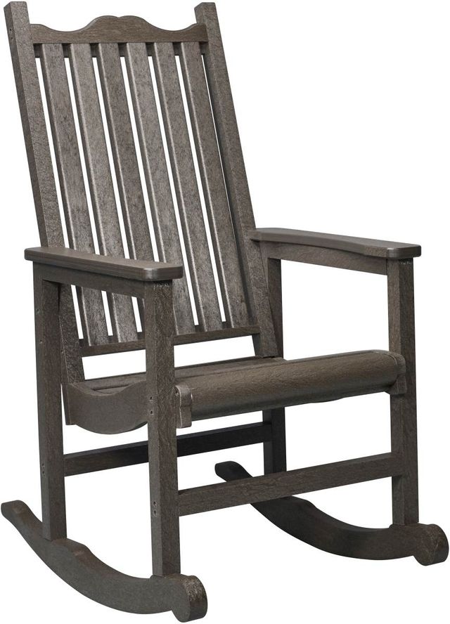 C.R. Plastic Generation Line Chocolate Porch Rocker-0