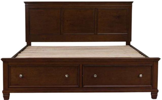Signature Design by Ashley® Danabrin Brown California King Panel Storage Bed-1