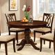 Furniture of America® Carlisle Brown Cherry Round Dining Table-2
