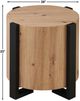 Steve Silver Co. Darcie Natural End Table with Black Base-2