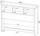 Coaster® Westpark Dark Pine Queen Bookcase Headboard-5