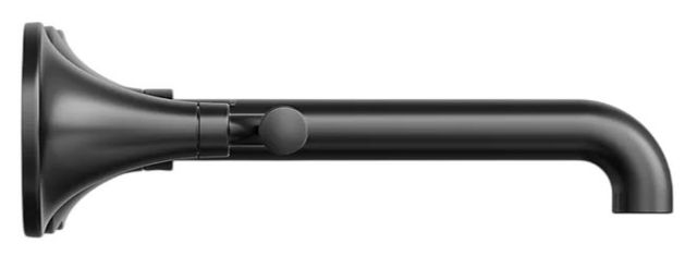 KOHLER® Tone™ Matte Black Wall-Mount Bathroom Sink Faucet Trim-2