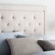 Malouf® Structures™ Stone Queen Rectangle Diamond Tufted Upholstered Headboard-3