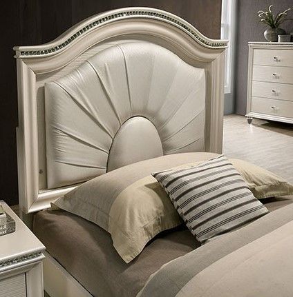 Furniture of America® Allie 4-Piece Pearl White Twin Trundle Bedroom Set-2
