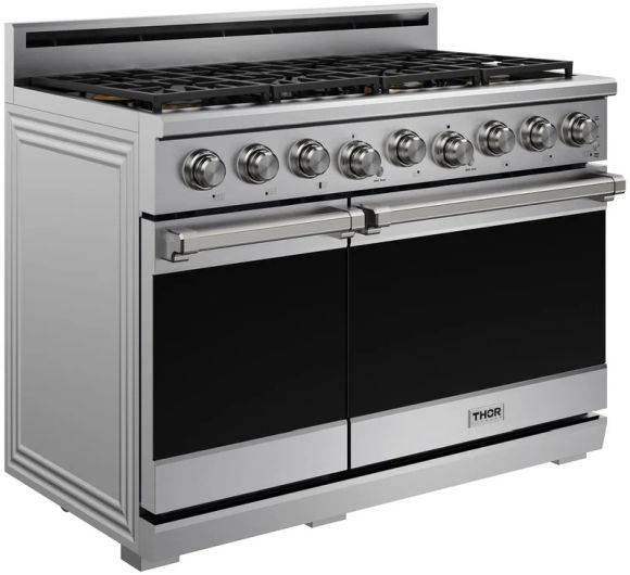 Thor Kitchen® X Series 48" Stainless Steel Freestanding Pro Style Gas Range-2