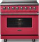 Viking® 5 Series 36" Valentine Pro Style Induction Range with Polished Chrome Trim-3