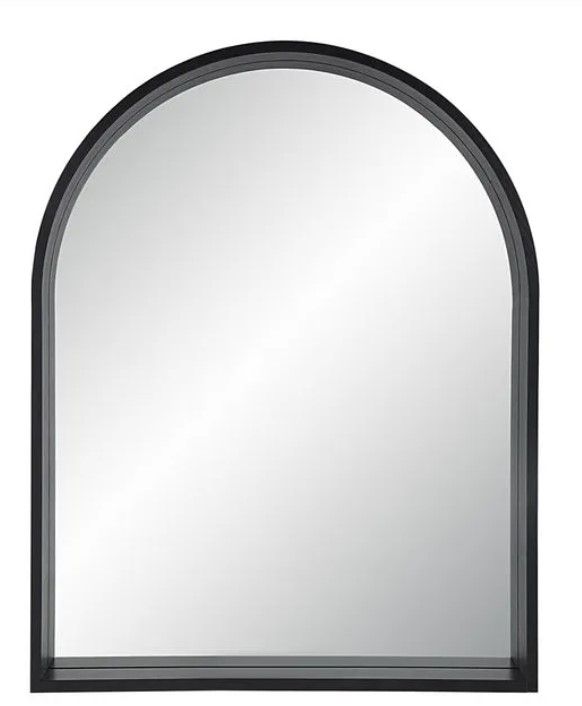 Renwil® Cove Matte Black Accent Mirror-0