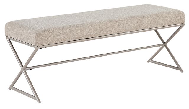 Homelegance® Wexley Champagne/Taupe Bench-0