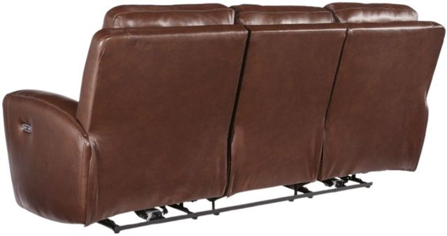 Signature Design by Ashley® Momentum Moves Mahogany Power Reclining Sofa with Adjustable Headrest-1