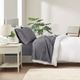 Olliix by Clean Spaces Allergen Barrier Charcoal King 300 Thread Count Cotton Sheet Set-2