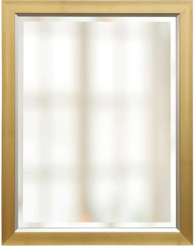 Stylecraft Chrome/Gold Framed Beveled Mirror-0