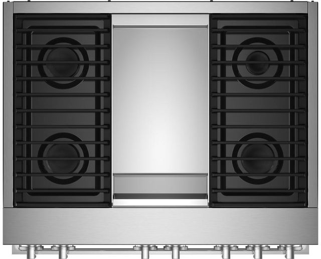 JennAir® Noir™ 36" Stainless Steel Pro Style Dual Fuel Natural Gas Range-2