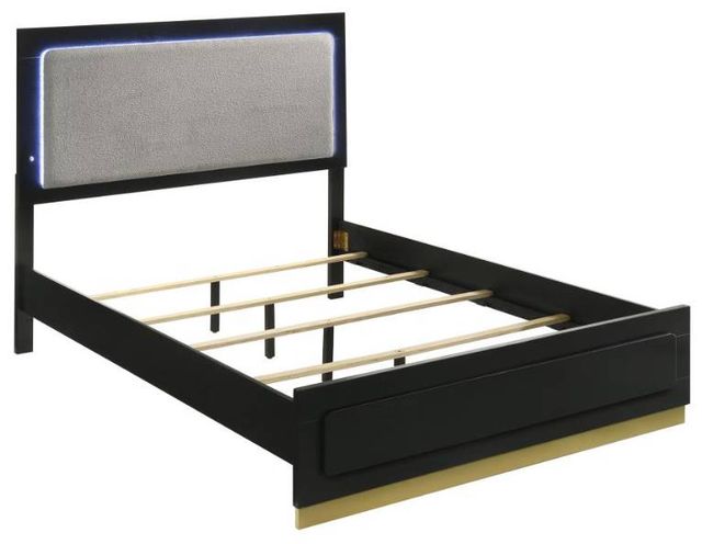 Coaster® Caraway 4-Piece Black California King Bedroom Set-1