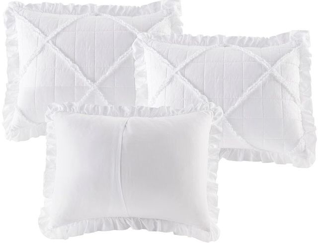 Olliix by Madison Park 6 Piece White Rosie Reversible Daybed Cover Set-2