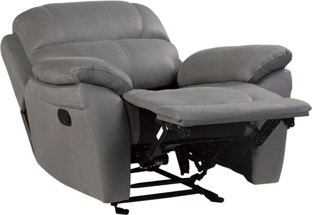 Homelegance® Longvale Gray Glider Reclining Chair-2