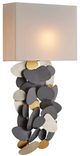 Currey & Company Moon Dust Gold/Hiroshi Gray Wall Sconce-0
