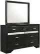 Coaster® Miranda Black 7-Drawer Dresser and Mirror-0