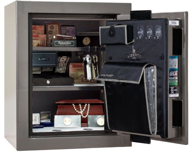 Liberty Safe Premium Home Gray Marble 08 Gun Safe-1