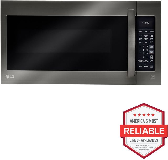 LG 2.0 Cu. Ft. PrintProof™ Black Stainless Steel Over the Range Microwave-4