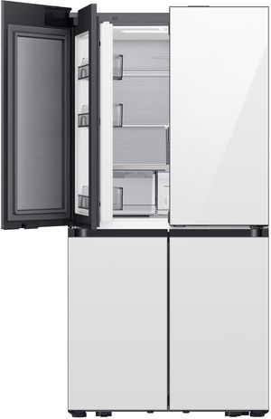 Samsung Bespoke 36 Inch White Glass 4-Door Refrigerator Samsung Bespoke 36 Inch White Glass 4-Door Refrigerator
