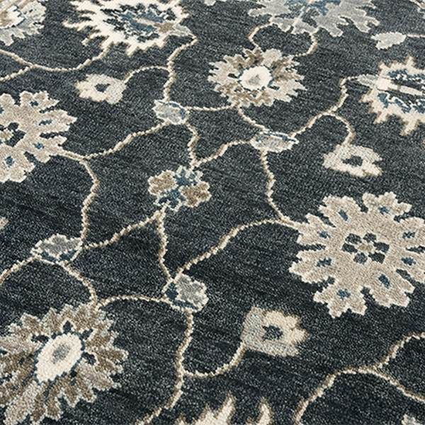 Rizzy Home Ashton Charcoal/Ivory 8'x10' Rectangular Rug-2