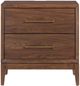aspenhome® Jasper Modern Walnut 2-Drawer Nightstand-2