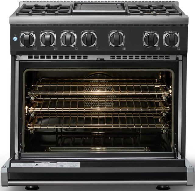 Viking® 7 Series 36" Antique Bronze Pro Style Dual Fuel Range with Griddle-1
